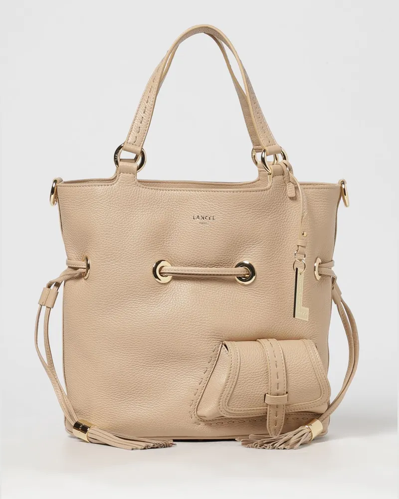 Lancel Schultertasche damen Beige