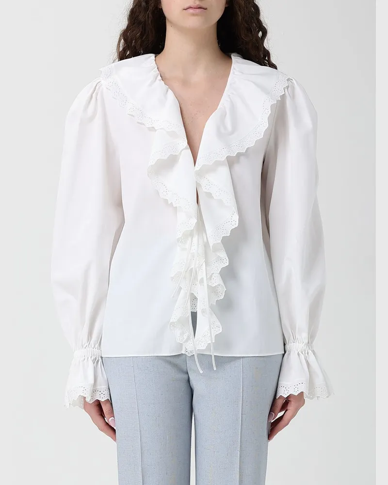 Alberta Ferretti Hemdbluse damen Weiß