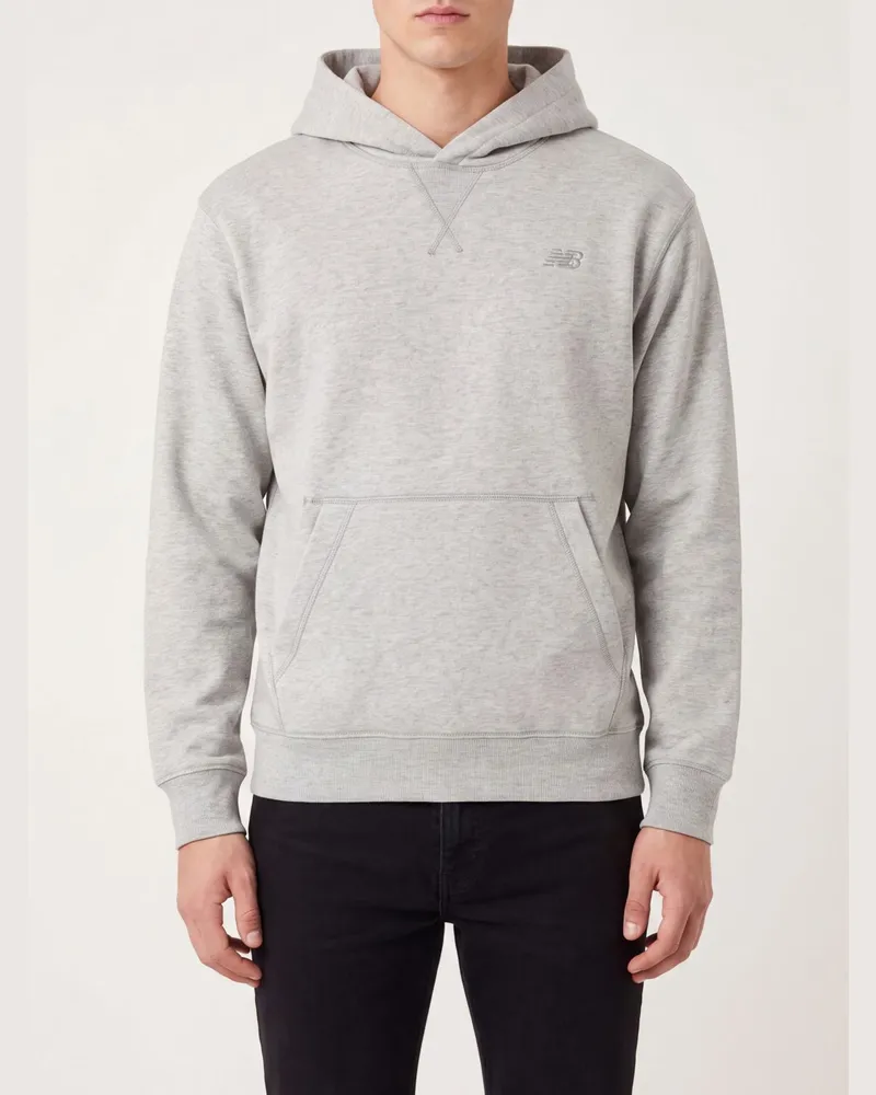 New Balance Athletics French Terry Hoodie aus Baumwolle in Relaxed Fit Grau