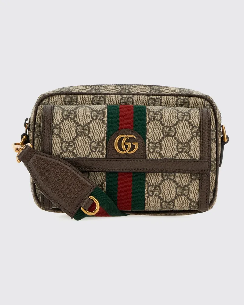 Gucci Ophidia Mini-Umhängetasche von aus GG Supreme-Stoff mit Monogramm Beige
