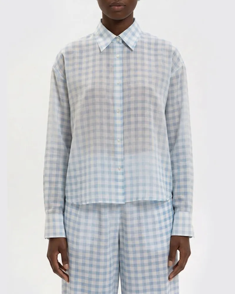 Ermanno Scervino Hemdbluse damen Hellblau