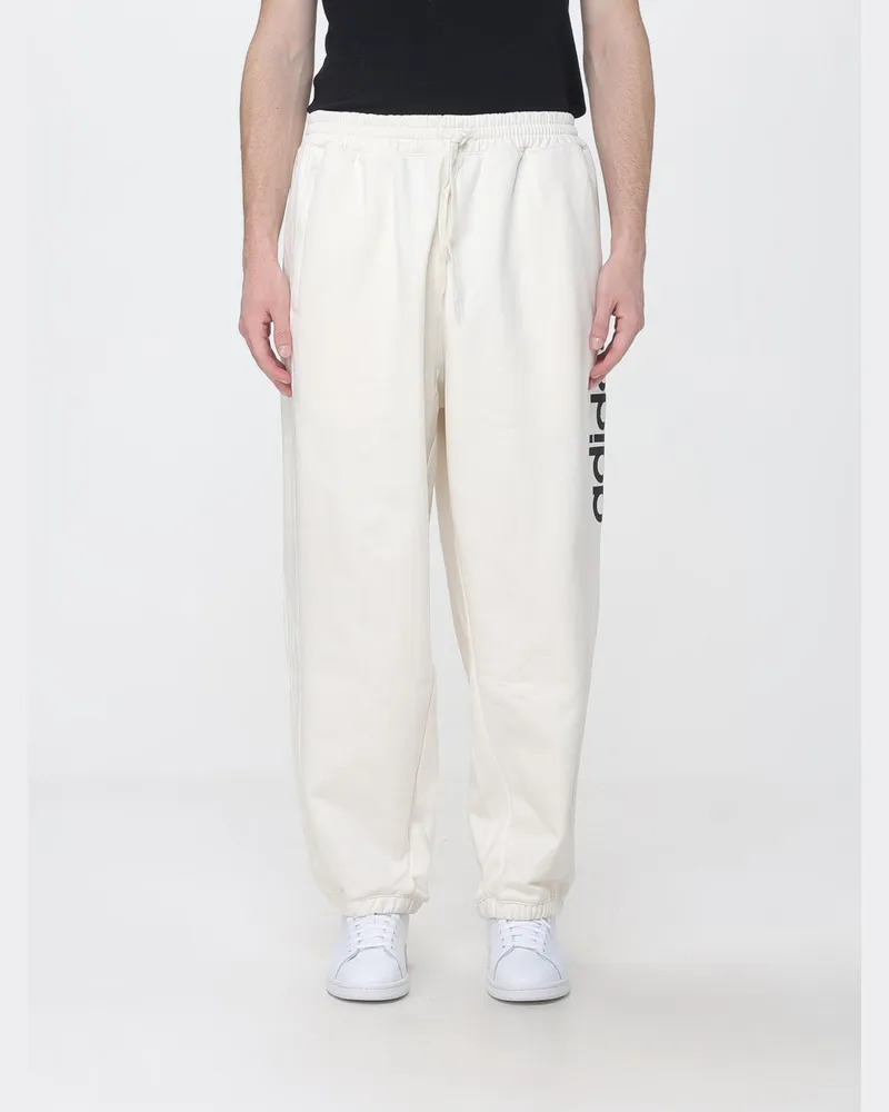 adidas Jogginghose aus Jersey mit geradem Bein und Logo Yellow