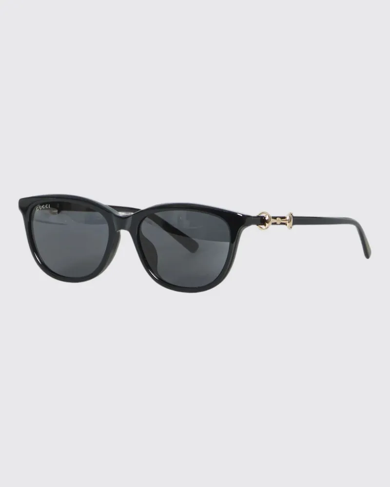 Gucci Cat-Eye-Sonnenbrille aus Acetat mit Horsebit-Detail Schwarz