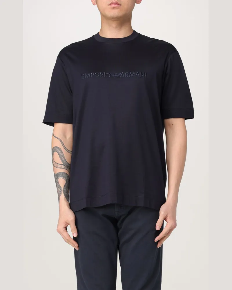 Emporio Armani T-shirt herren Blau