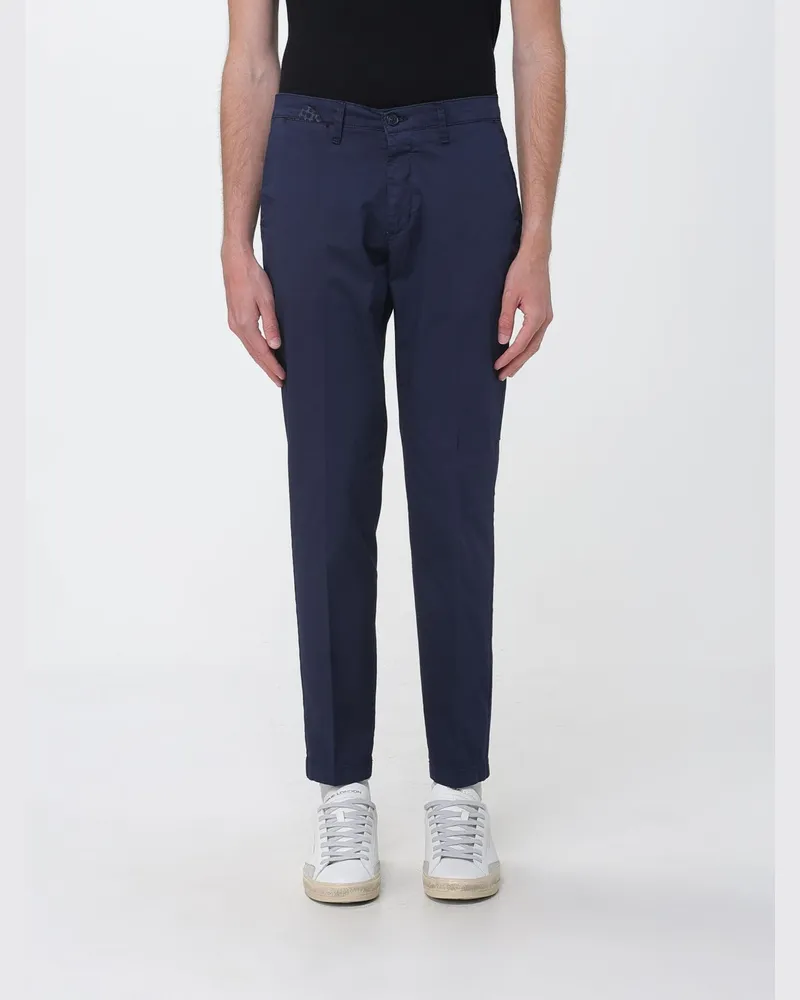 XC Slim-Fit Chinohose aus Gabardine mit Eingrifftaschen und mittlerer Leibhöhe Navy