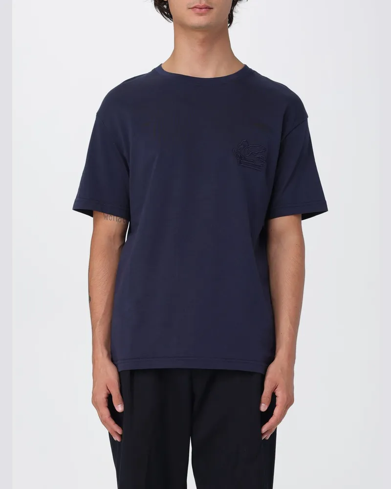 Etro T-shirt herren Blau