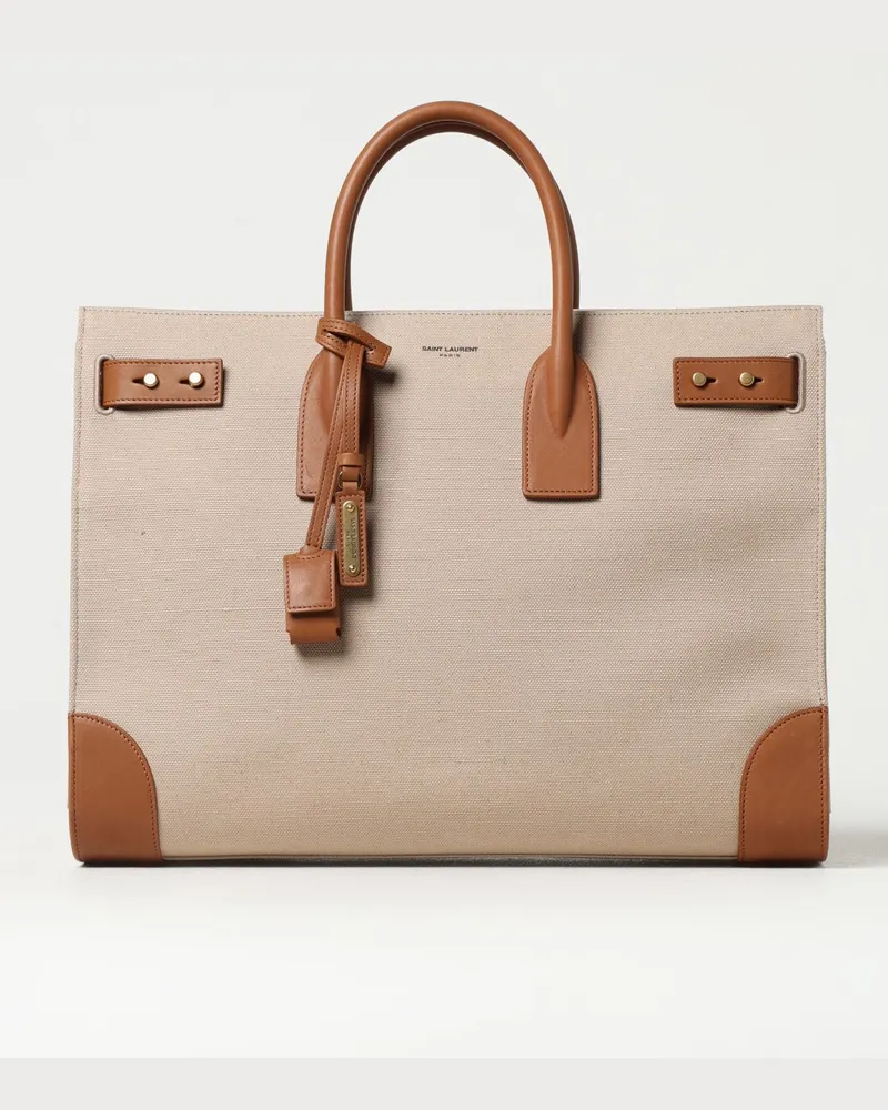 Saint Laurent Schultertasche damen Beige