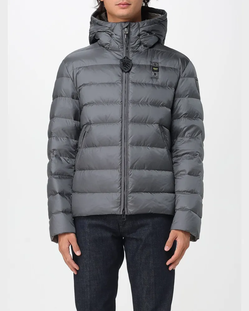 Blauer Jacke herren Grau