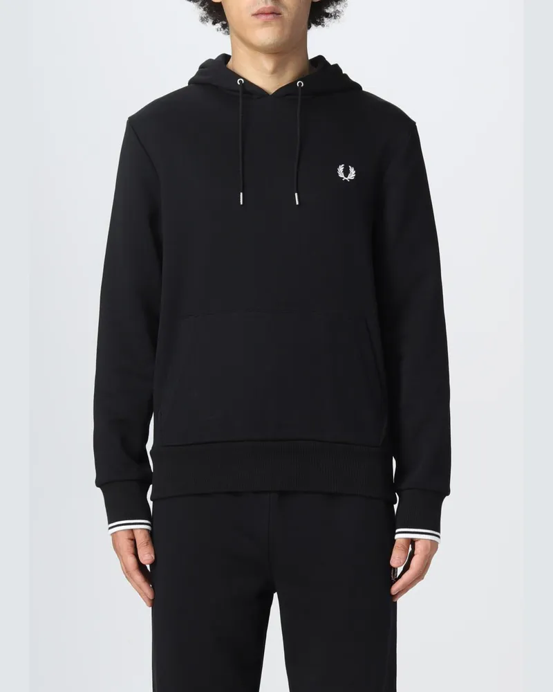 Fred Perry Herren Sweatshirt Schwarz