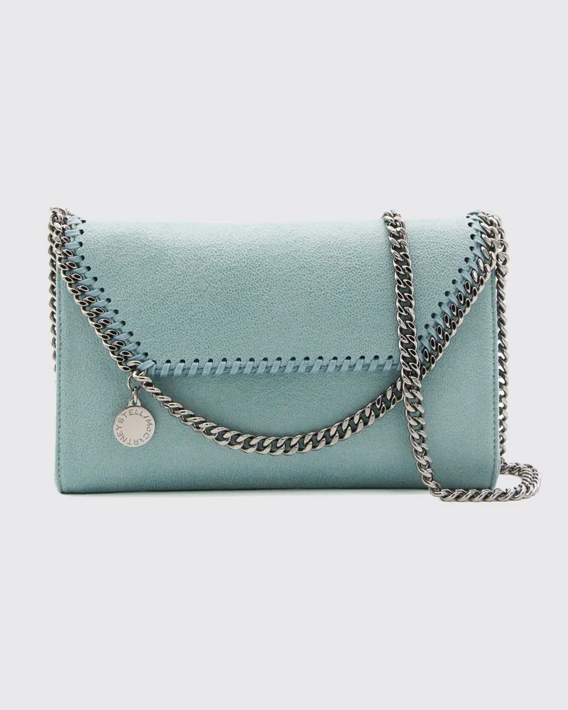 Stella McCartney Falabella Wallet on Chain Mini-Tasche aus Eco Alter Mat Ice