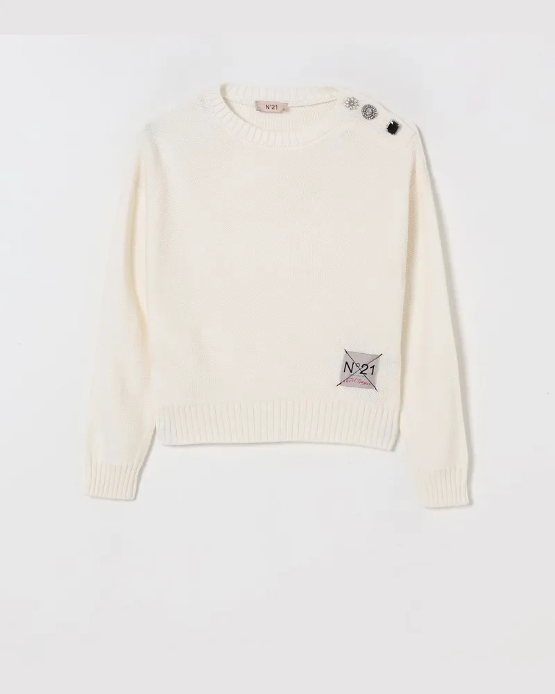 N° 21 Pullover kinder Weiß