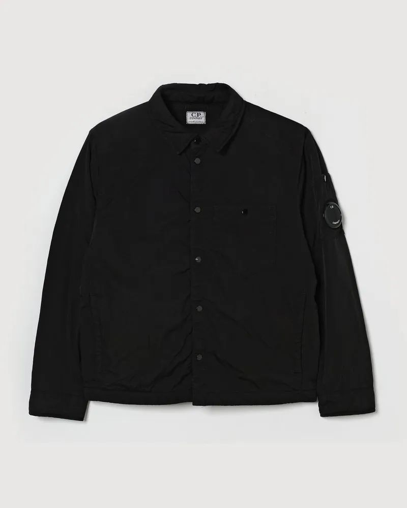 C.P. Company Overshirt aus technischem Gewebe Schwarz