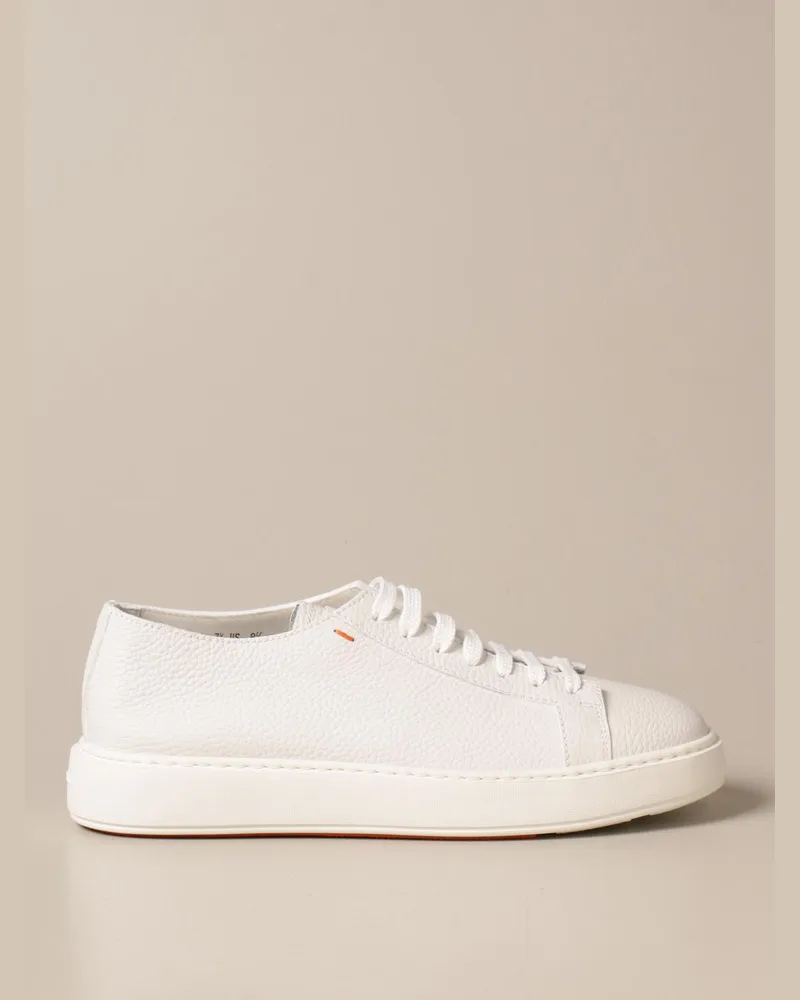 Santoni Herren Sneakers Weiß