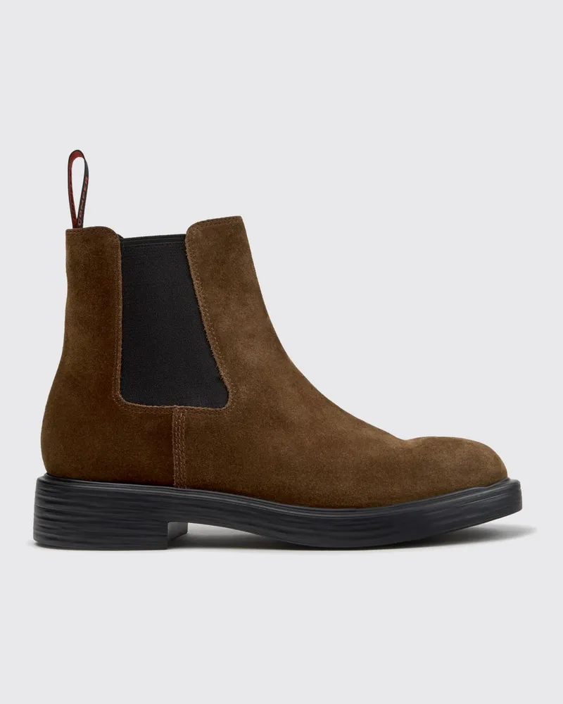 Camper Dean Chelsea-Boots von aus Wildleder mit XL Extralight®-Sohle Braun