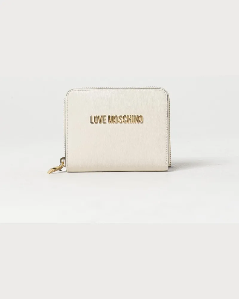 Moschino Geldbeutel damen Ivory