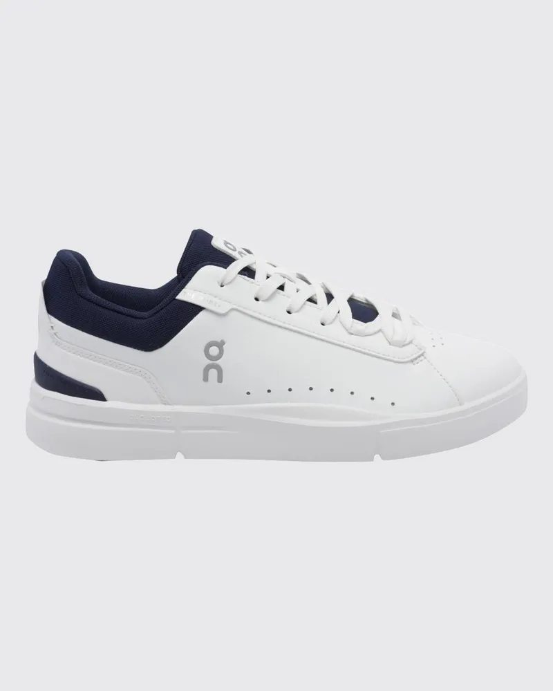 ON THE ROGER Advantage Sneaker aus Kunstleder mit aufgedrucktem Logo Weiß