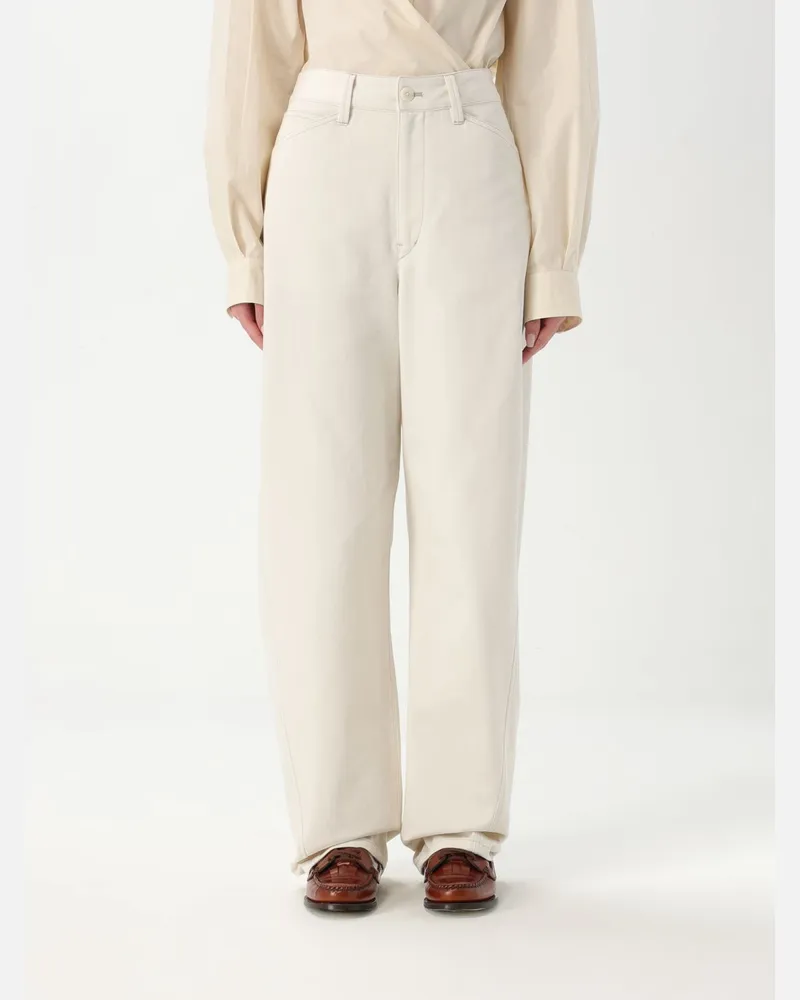 Christophe Lemaire Hose damen Weiß