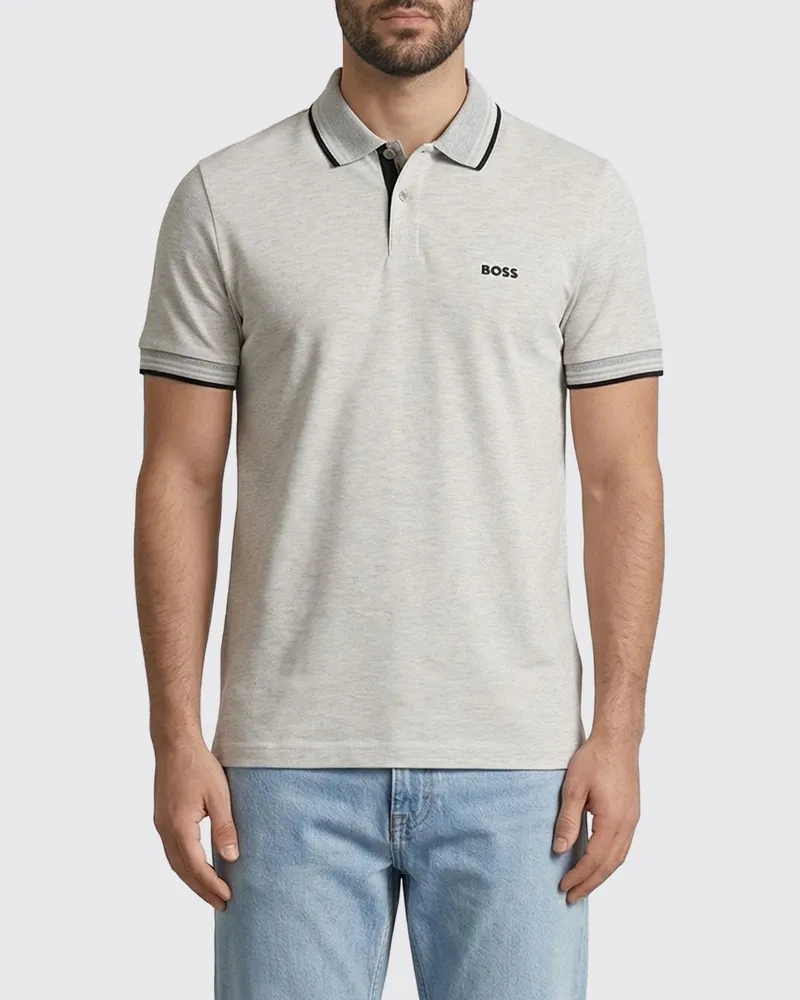 HUGO BOSS Polo herren Grau