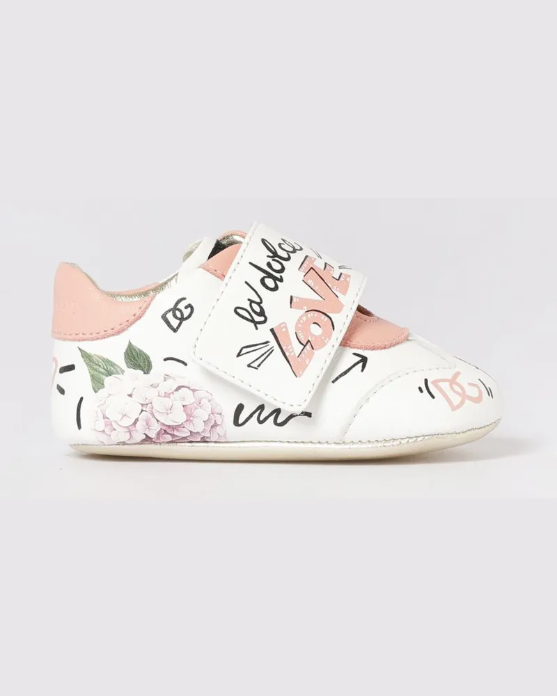 Dolce & Gabbana DOLCE  GABBANA Sneakers aus bedrucktem Leder Dolce & Gabbana Weiß