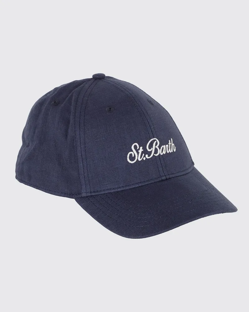 MC2 Saint Barth Baumwoll-Baseballkappe mit gesticktem Logo und Slogan Marine