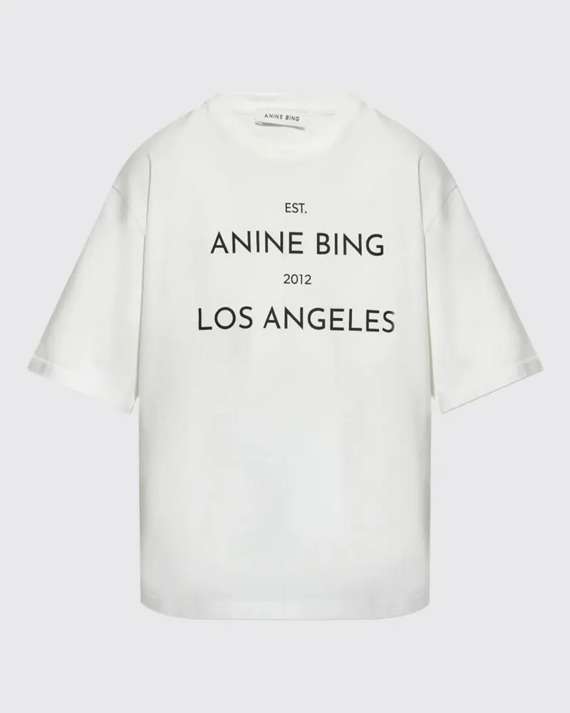 Anine Bing T-shirt damen Ivory