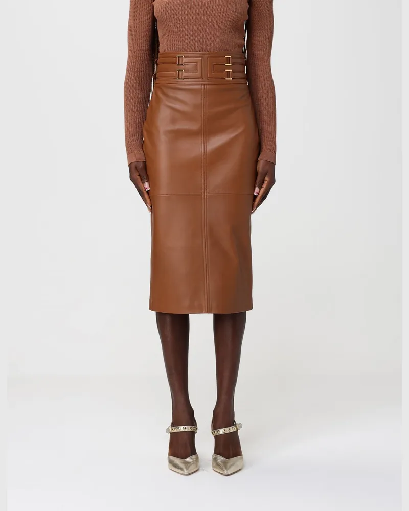 Elisabetta Franchi Rock damen Braun