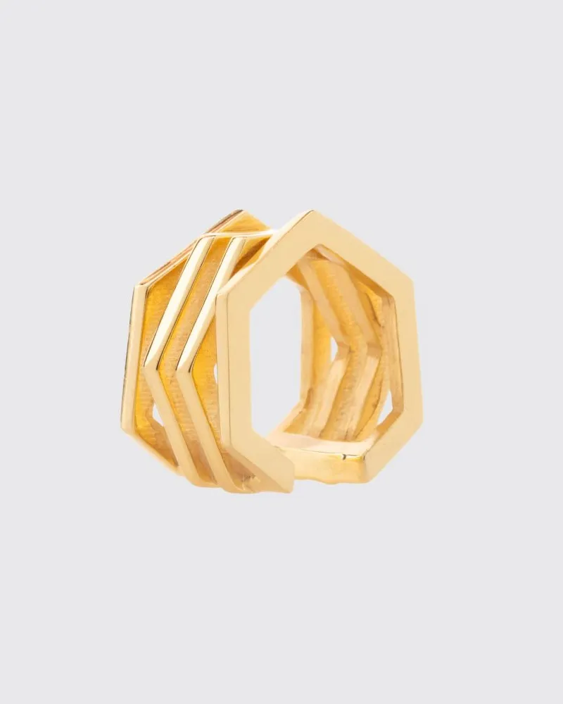 Federica Tosi Serena Plattierter Bronze-Ring Gold
