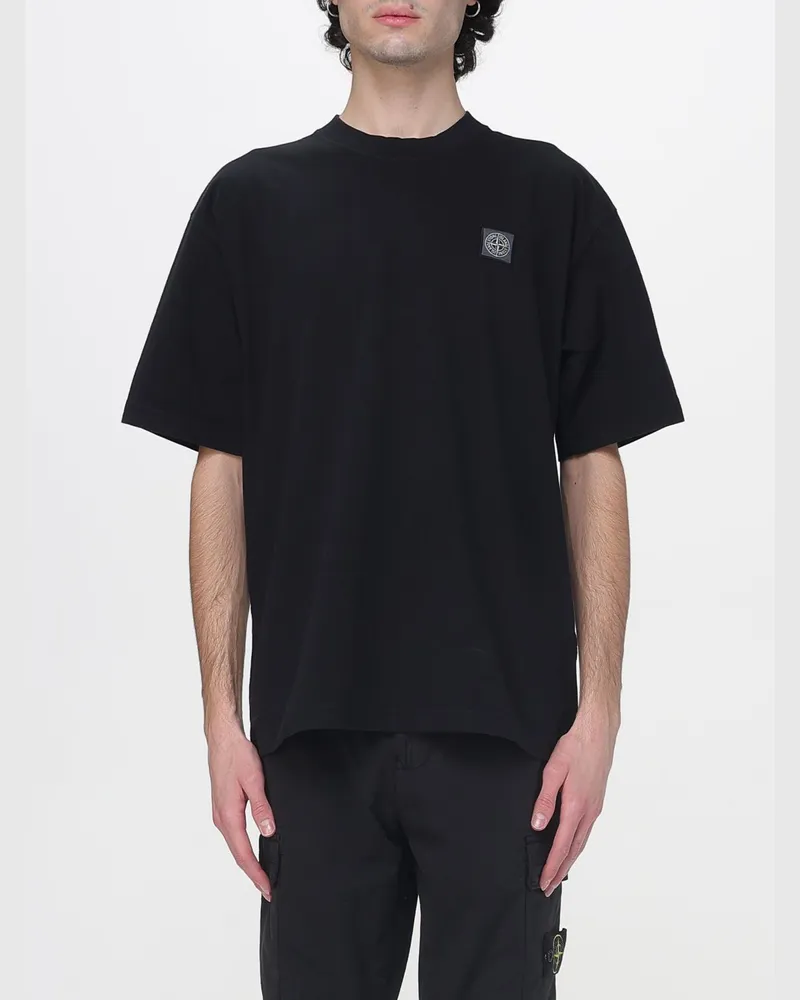 Stone Island T-shirt herren Schwarz