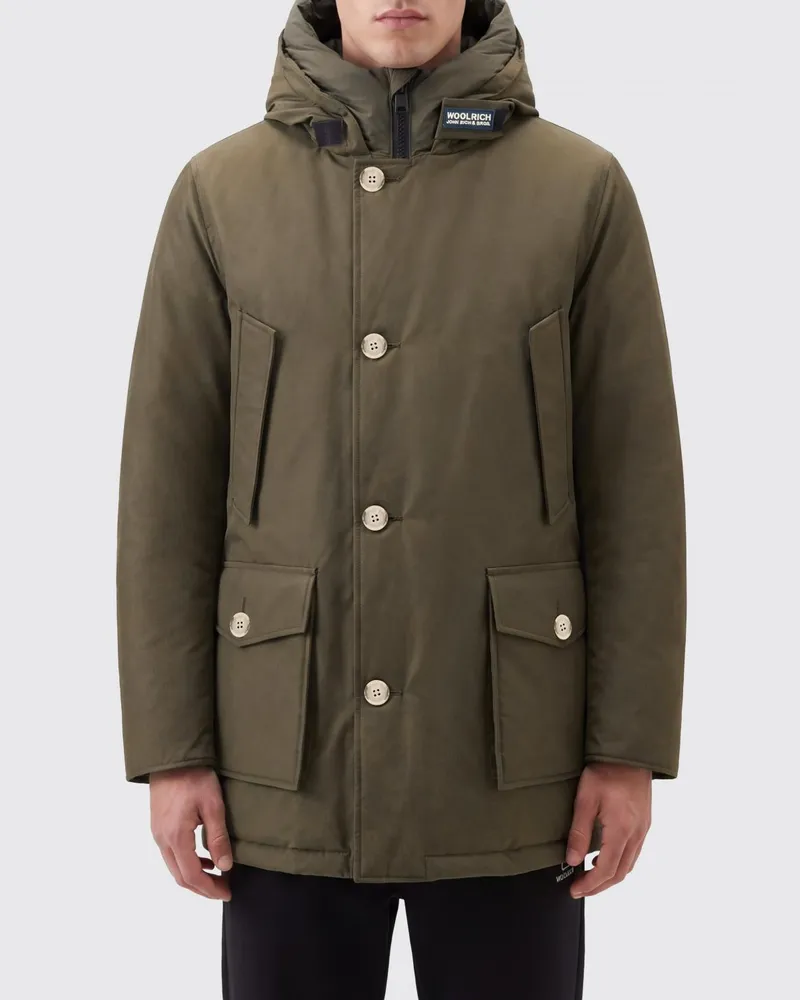 Woolrich Arctic Parka aus technischem Gewebe mit gepolsterter Kapuze Grün