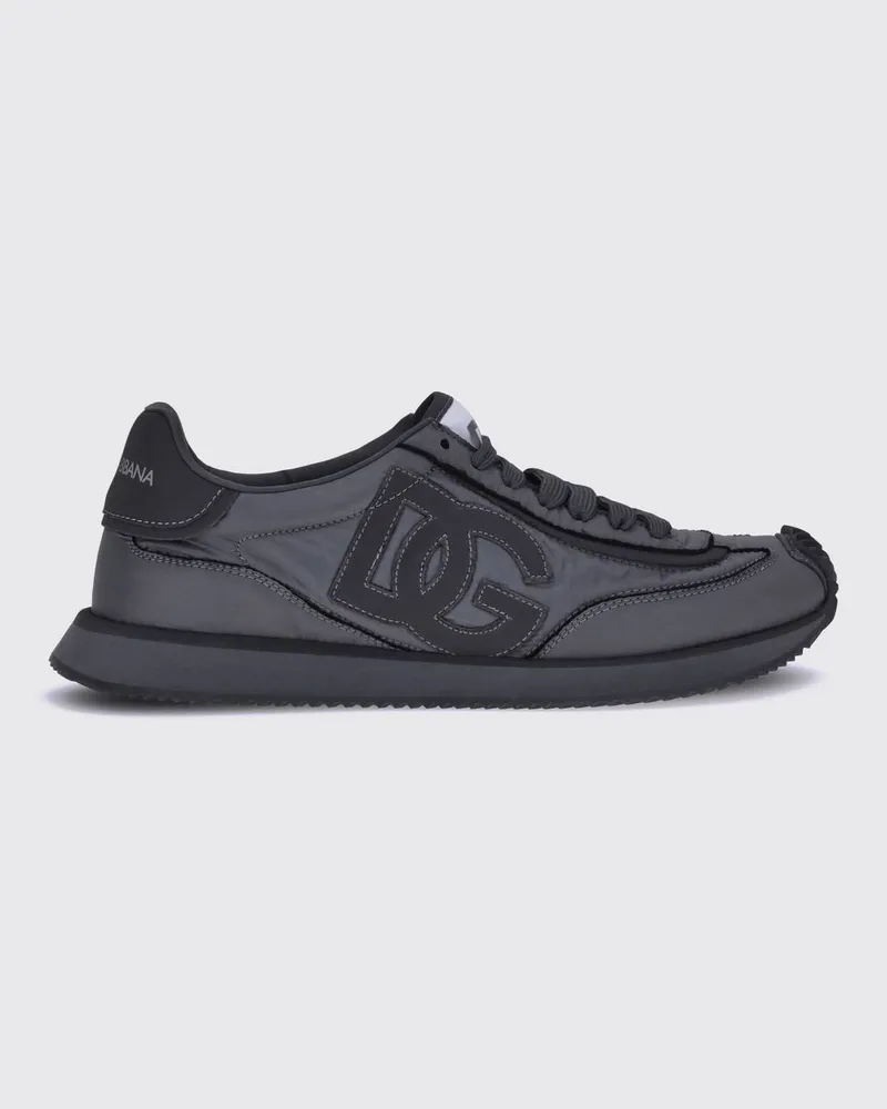 Dolce & Gabbana DOLCE  GABBANA DG Cushion Sneaker Dolce & Gabbana aus Nylon und Leder mit Monogramm Stahl