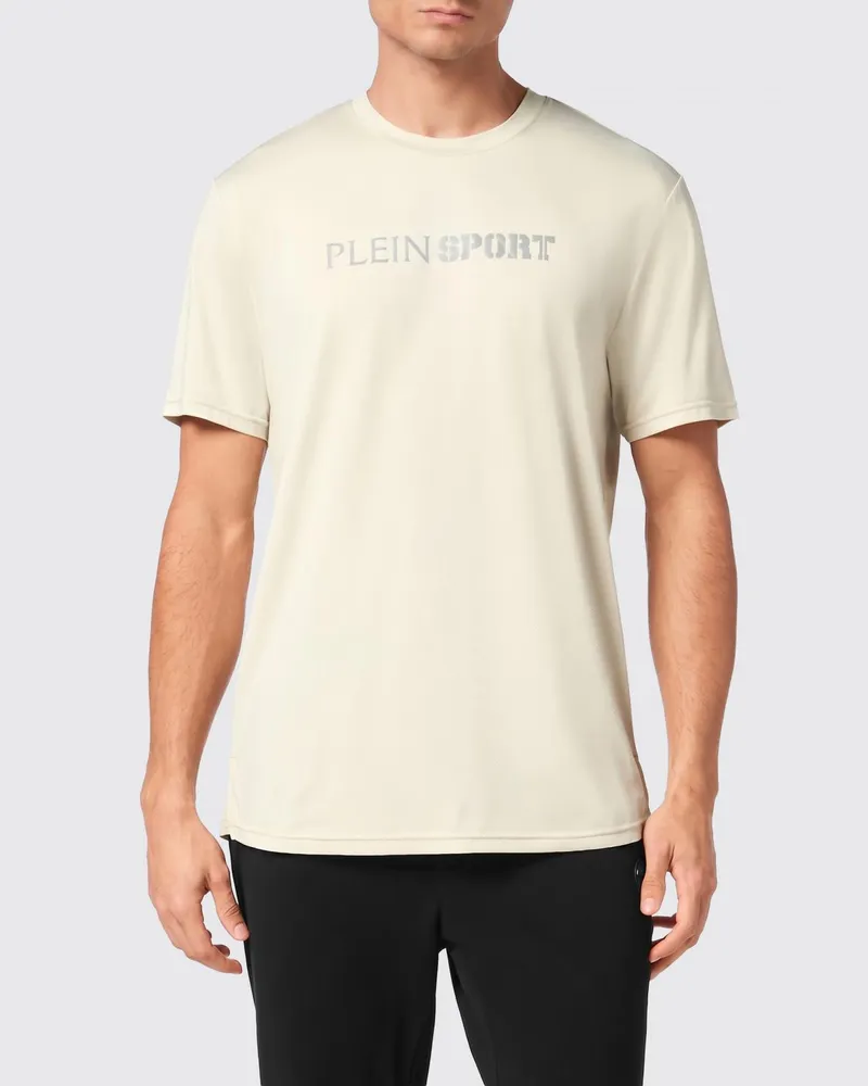 Philipp Plein Baumwoll-T-Shirt mit Logo Grau