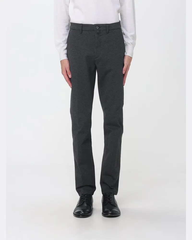 Siviglia Slim Fit Hose aus technischem Jersey mit mittlerer Taille und Taschen Grau