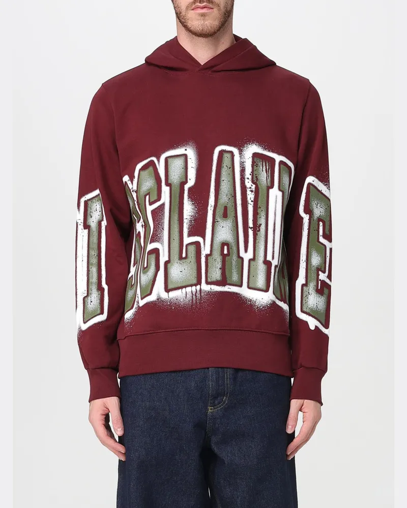 DISCLAIMER Sweatshirt herren Burgunderrot