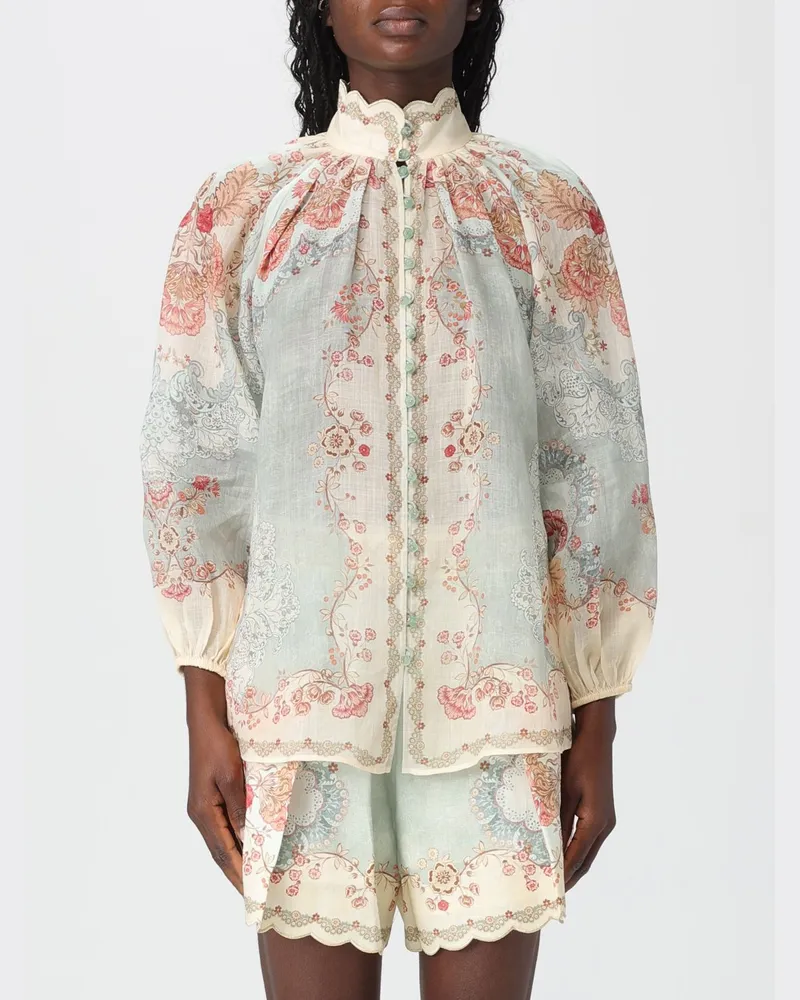 Zimmermann Hemdbluse damen Hellblau