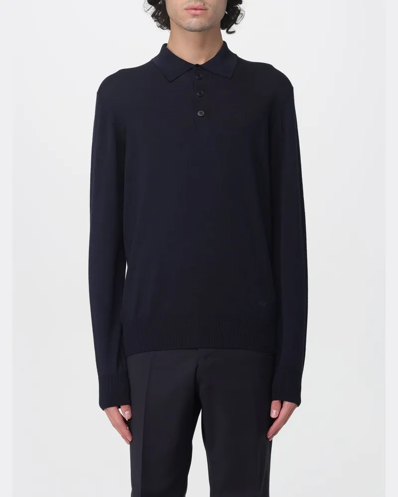 Emporio Armani Polo herren Blau