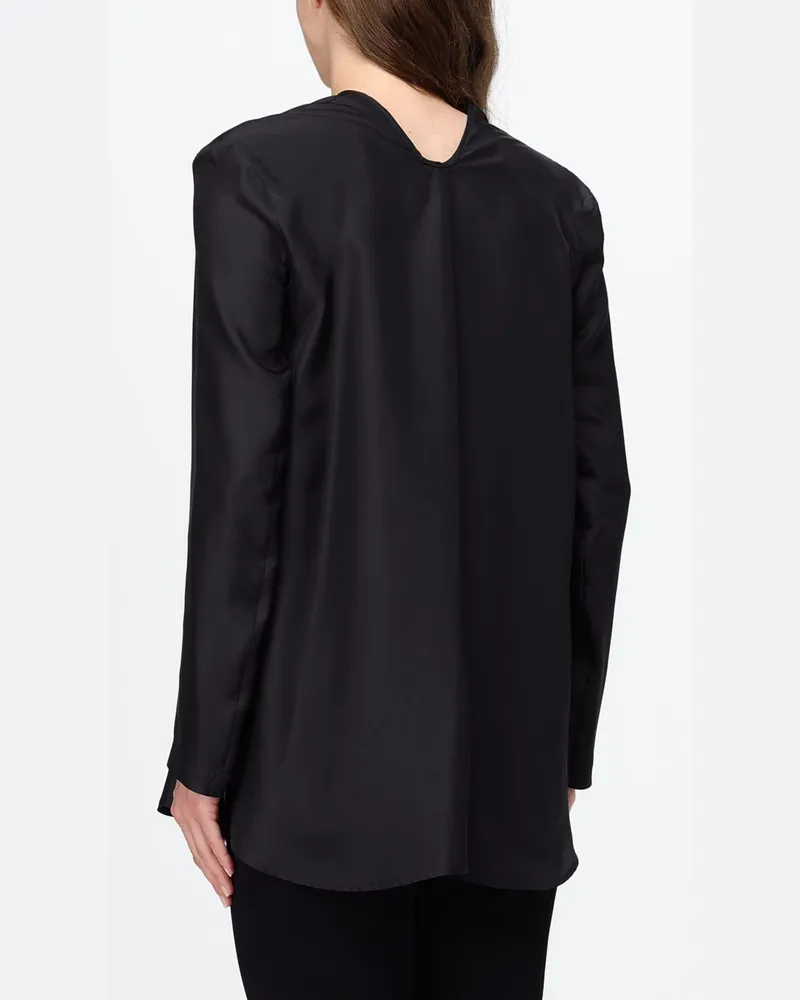 TER ET BANTINE Seidenbluse Schwarz