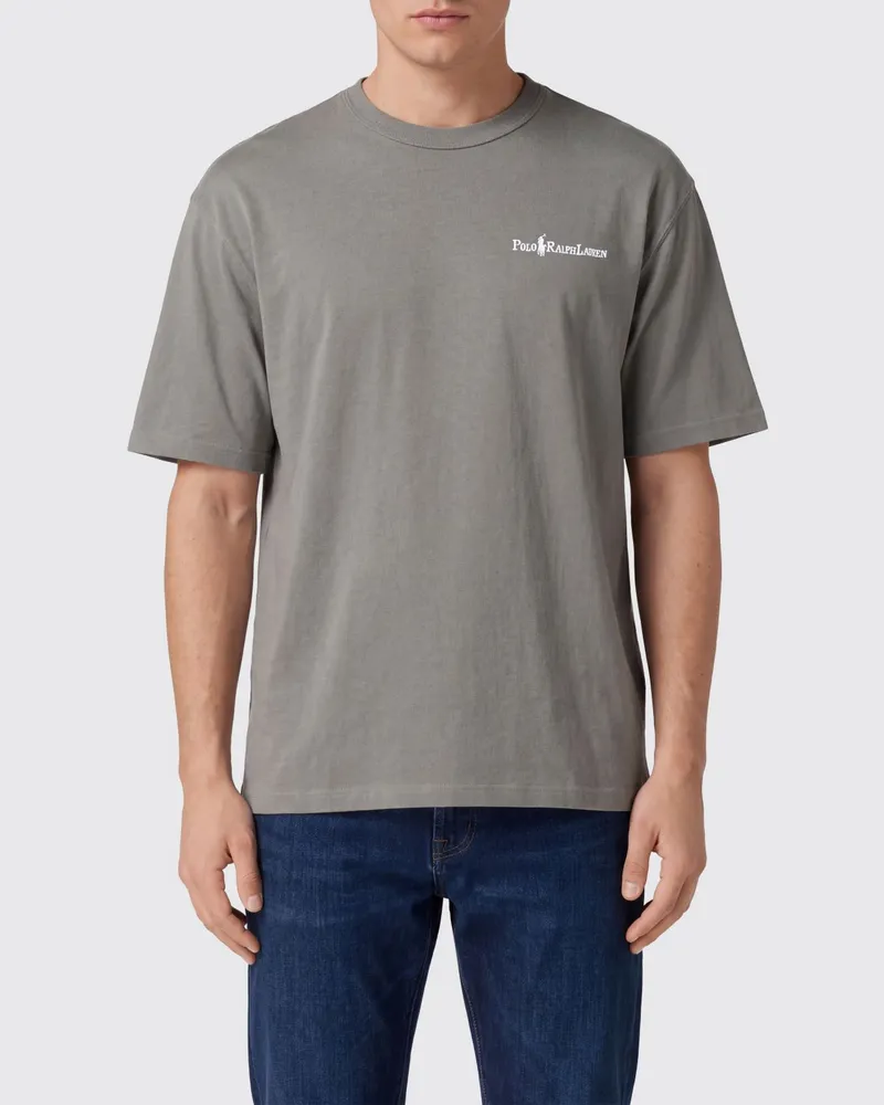 Ralph Lauren Rundhals-T-Shirt aus Baumwolle mit Kontrast-Logo Grün
