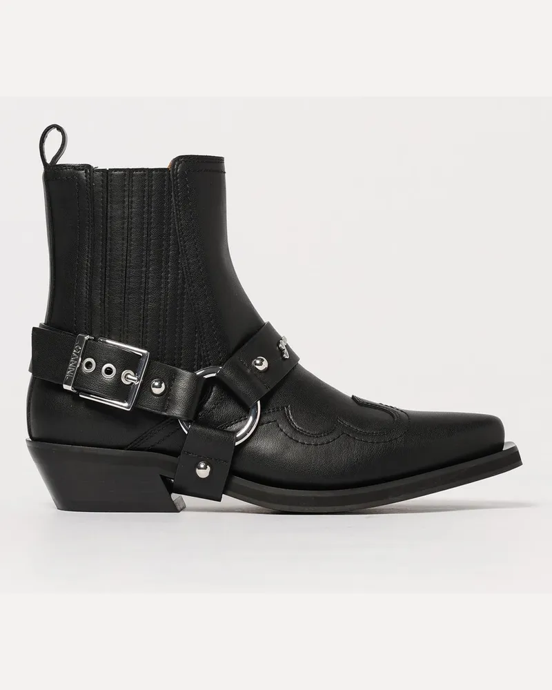 Ganni Flache stiefeletten damen Schwarz