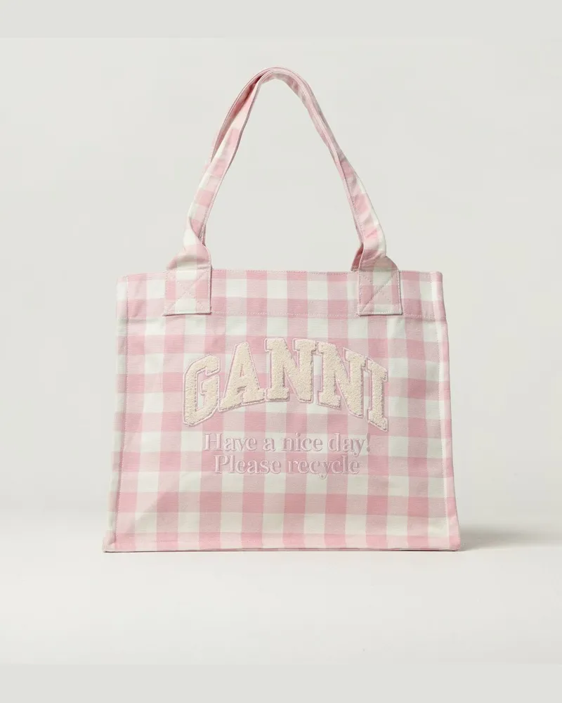 Ganni Schultertasche damen Pink