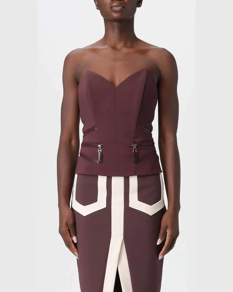 Elisabetta Franchi Top damen Weinrot