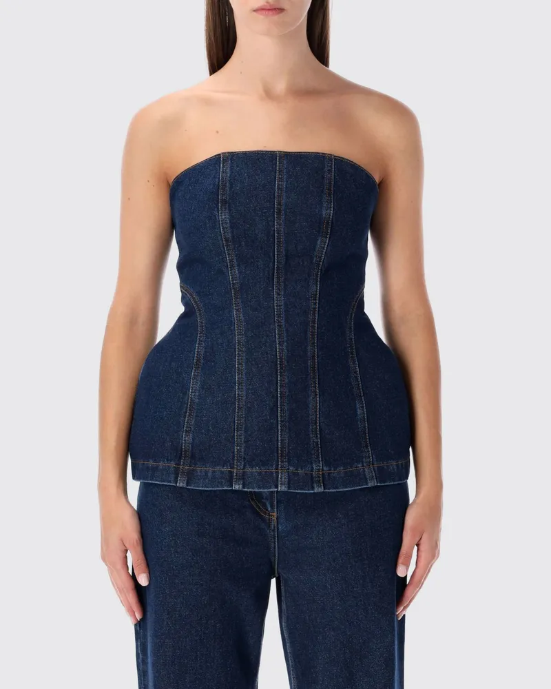 Magda Butrym Top damen Blau