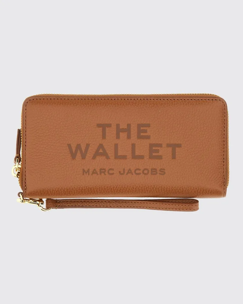 Marc Jacobs The Wallet Continental-Geldbörse aus genarbtem Leder mit Logo Leder
