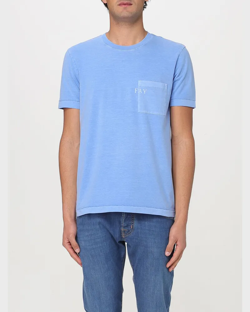 Fay Polo herren Hellblau