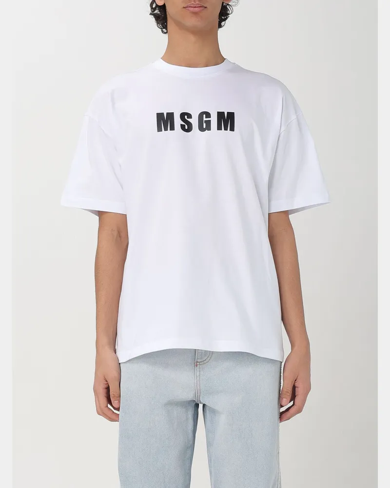MSGM T-shirt herren Weiß