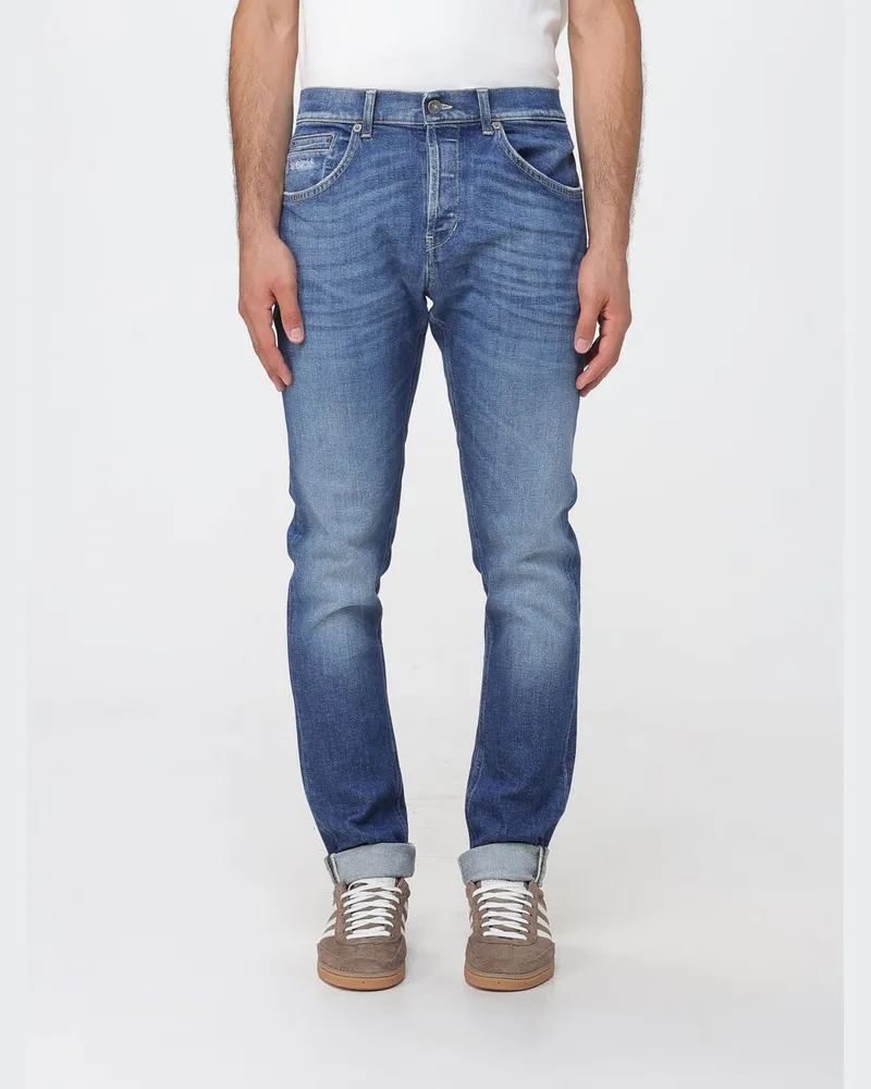 Dondup George Skinny-Fit-Jeans mit fünf Taschen aus mittelhohem Stretch-Denim Blau