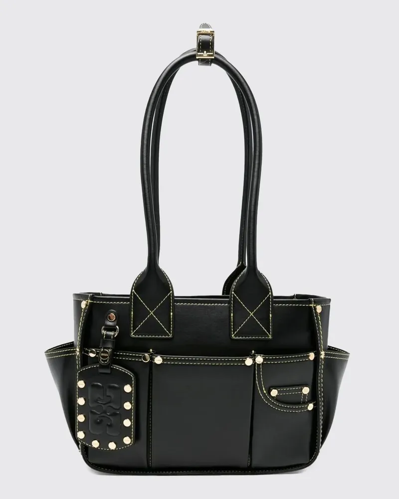 Ganni Tragetasche damen Schwarz