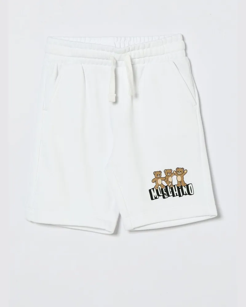 Moschino Jogging-Shorts aus Baumwolle Weiß
