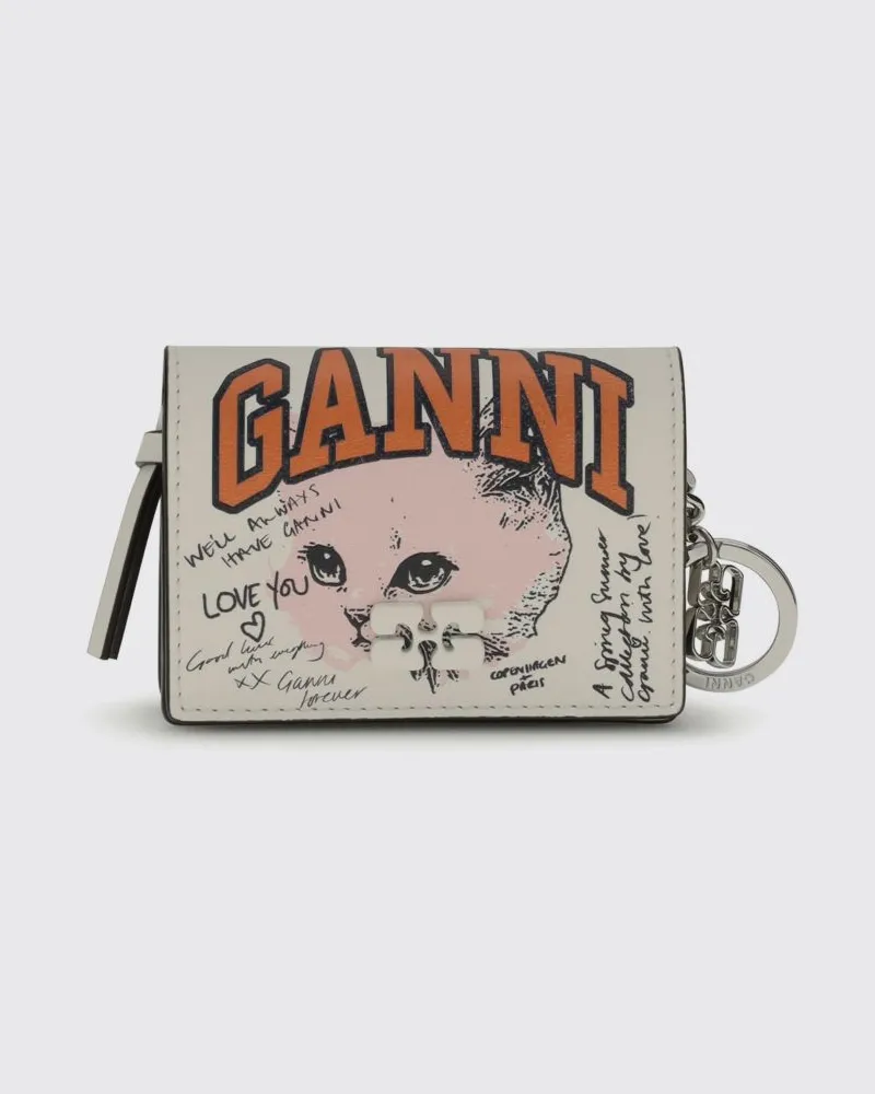 Ganni Geldbörsen damen Grau