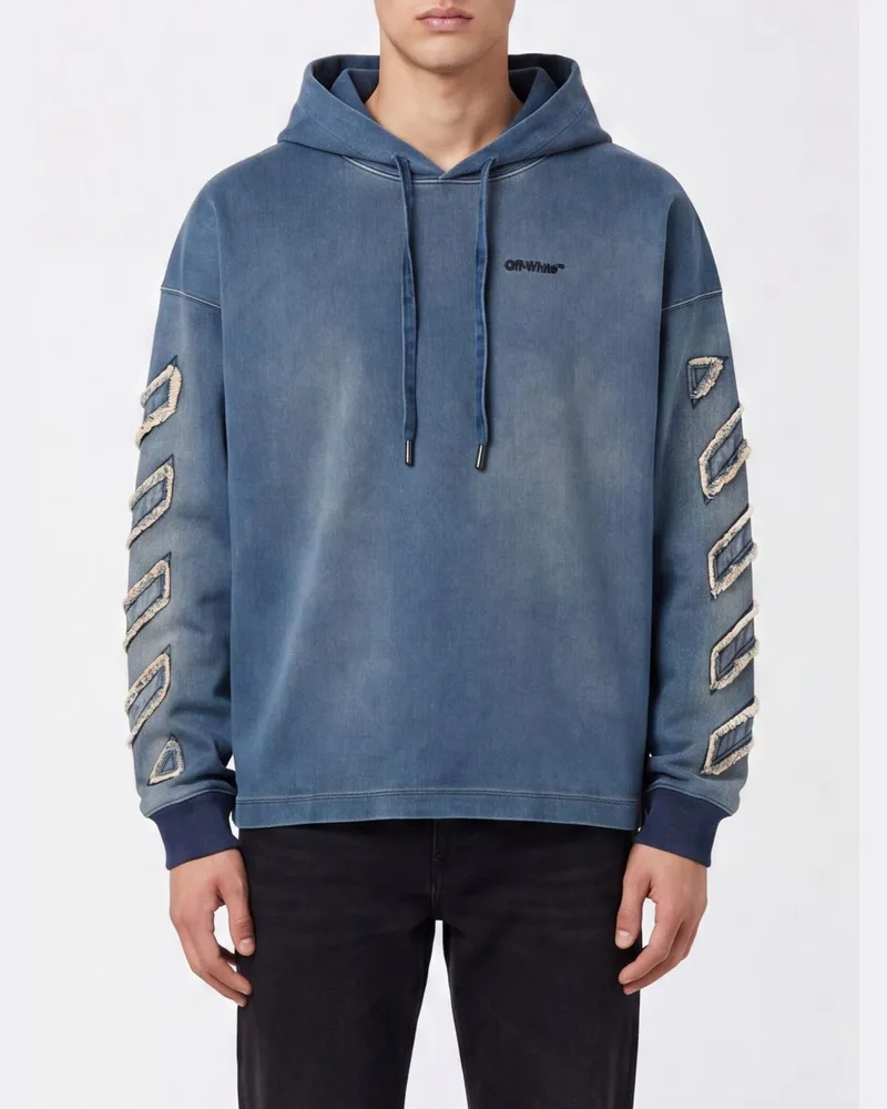 OFF-WHITE Sweatshirt herren Blau