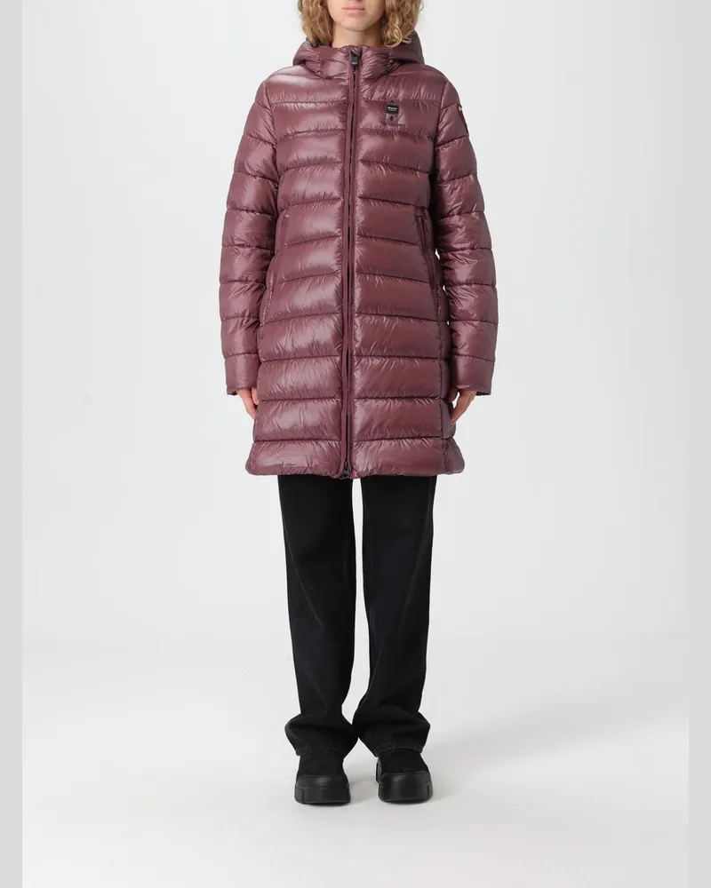 Blauer Jacke damen Rot